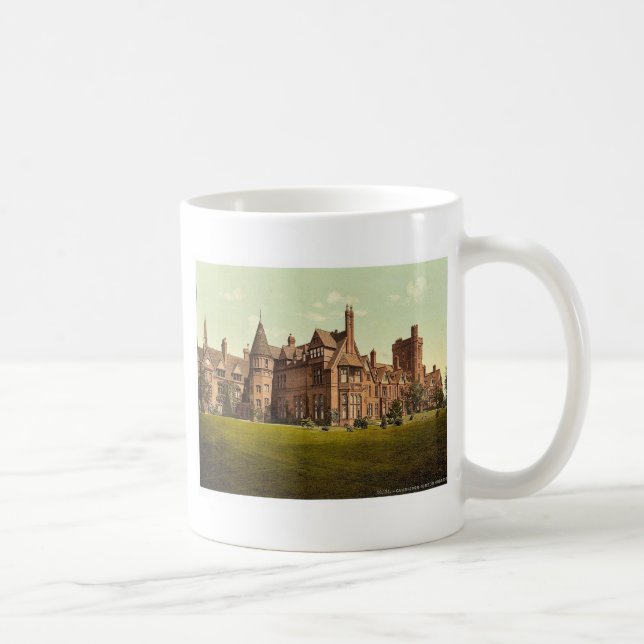 Girton Uni, Cambridge, England Vintages Photoch Kaffeetasse (Rechts)