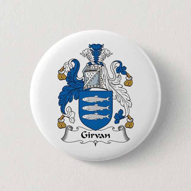 Girvan Familienwappen Button (Vorderseite)