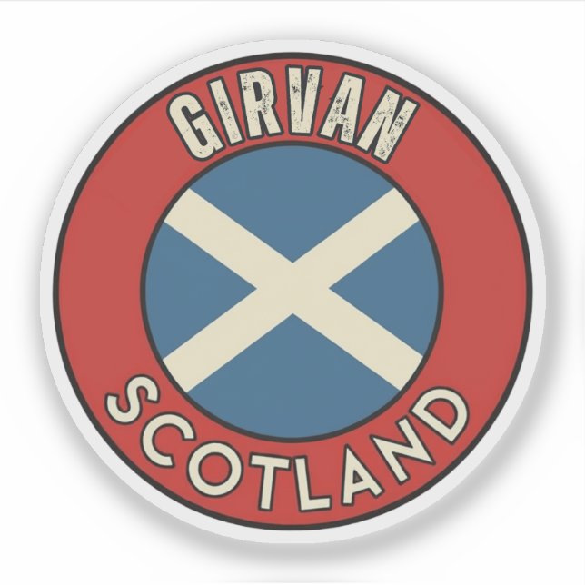 Girvan, Schottland Aufkleber (Vorderseite)