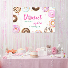 Giry Pink Aquamarin Pastel Donut Erwachsen Kinderg Banner