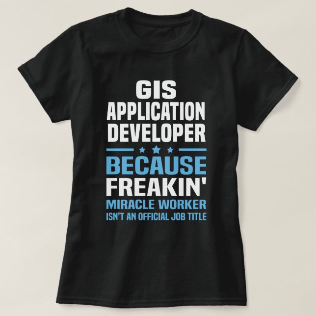 GIS-Anwendungsentwickler T-Shirt (Design vorne)