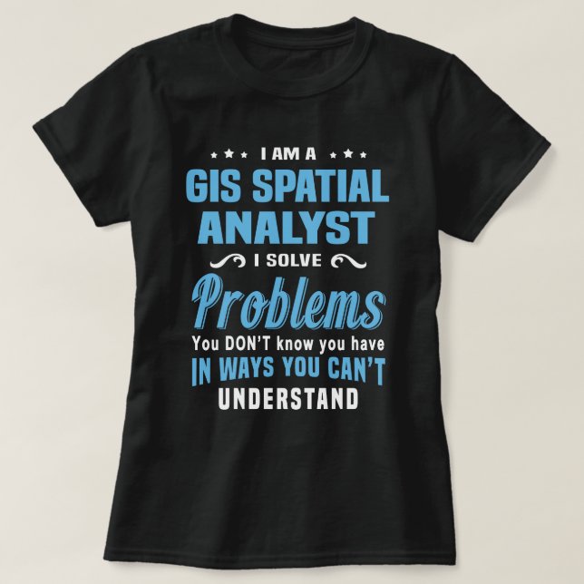 GIS Geoanalyst T-Shirt (Design vorne)