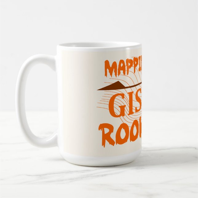 GIS, Geodesy, Surveyor drink Kaffeetasse (Links)
