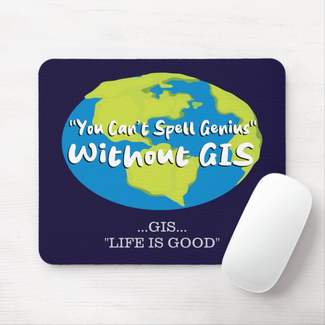 GIS, Geospatial Mousepad (Mit Mouse)