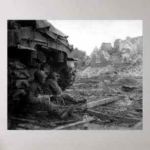GI's in Geich, 1944 Poster