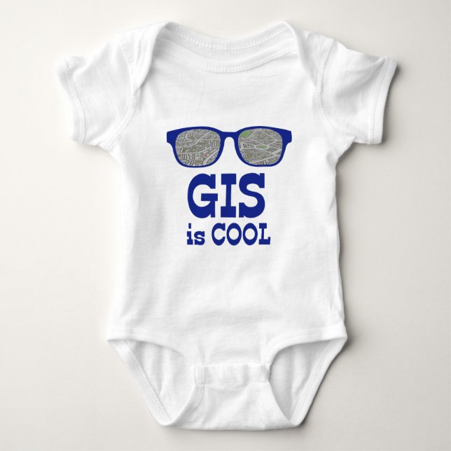 GIS ist cool Baby Strampler (Vorderseite)
