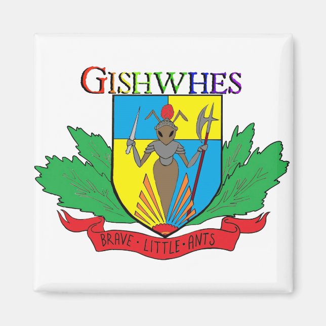 Gishwhes Brave Little Ants Logo-Magnet Magnet (Vorne)