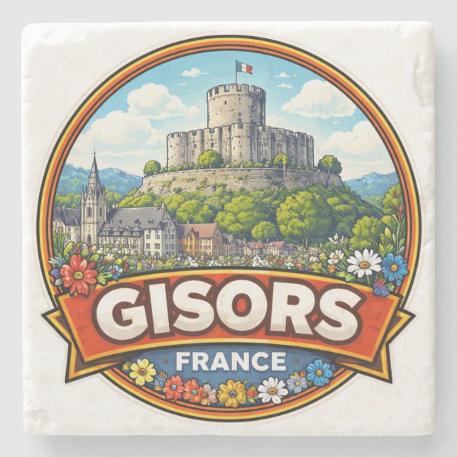 Gisors France  Steinuntersetzer (Vorderseite)