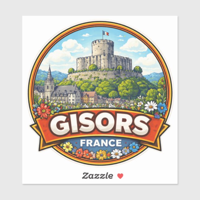 Gisors Frankreich  Aufkleber (Blatt)