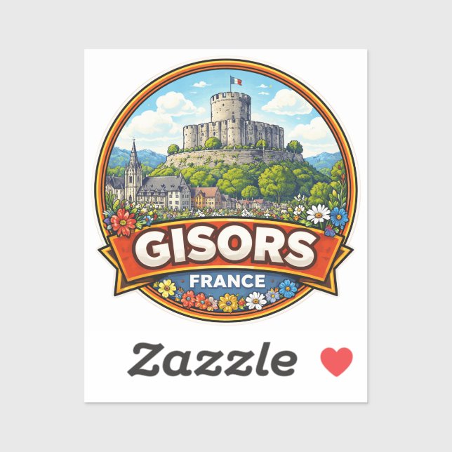 Gisors Frankreich  Aufkleber (Blatt)