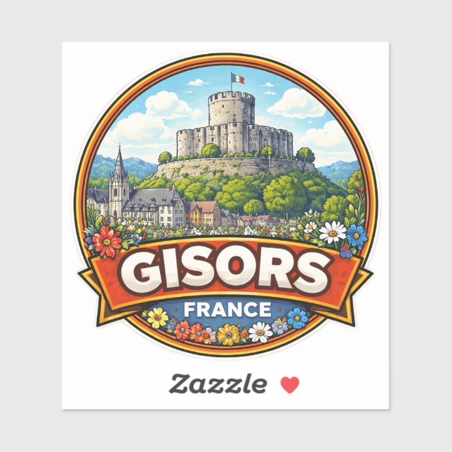Gisors Frankreich  Aufkleber (Blatt)