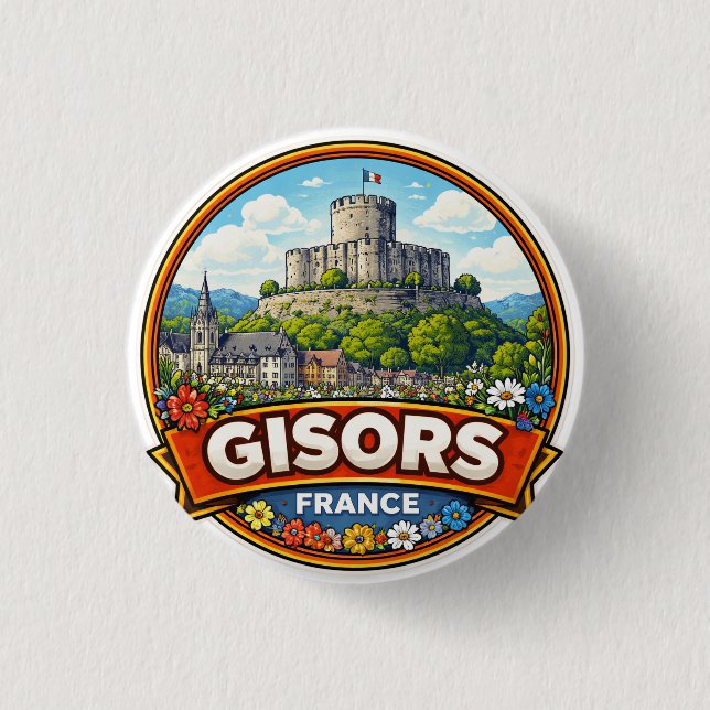 Gisors Frankreich  Button (Vorderseite)