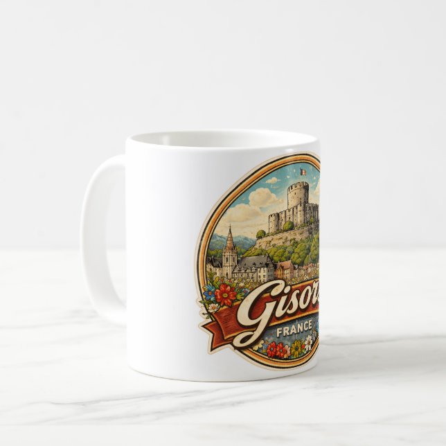 Gisors Frankreich Kaffeetasse (Vorderseite Links)