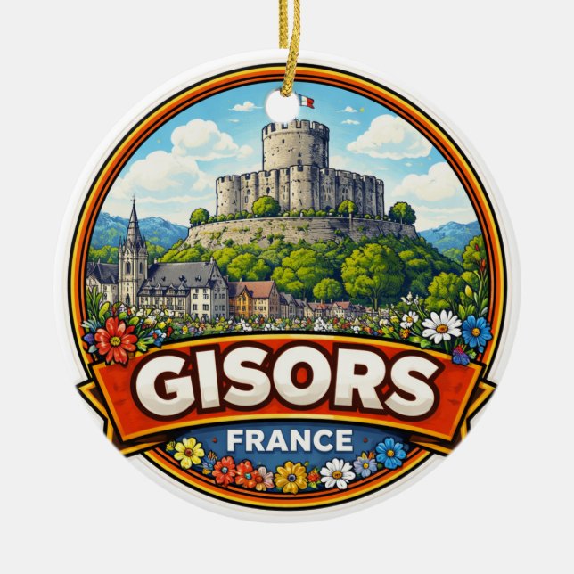 Gisors Frankreich  Keramik Ornament (Vorne)