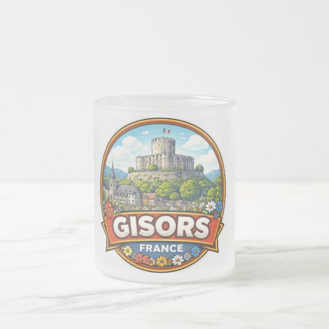 Gisors Frankreich  Mattglastasse (Mittel)