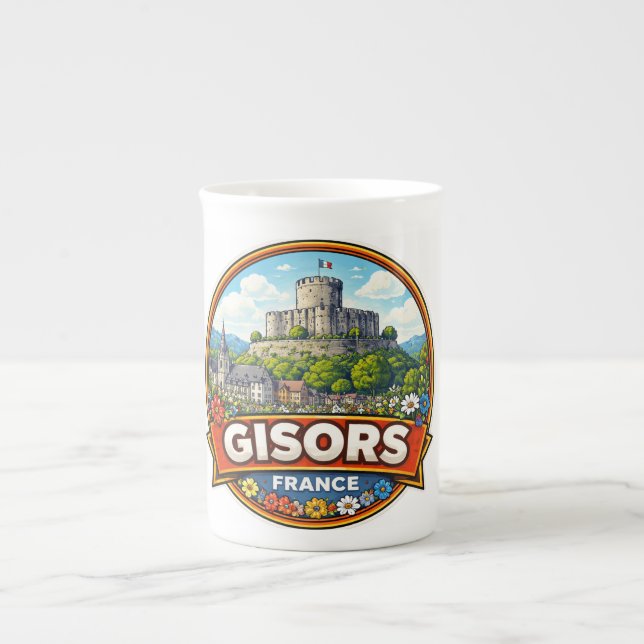 Gisors Frankreich  Prozellantasse (Vorderseite)