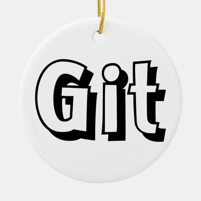 Git Keramik Ornament (Vorne)