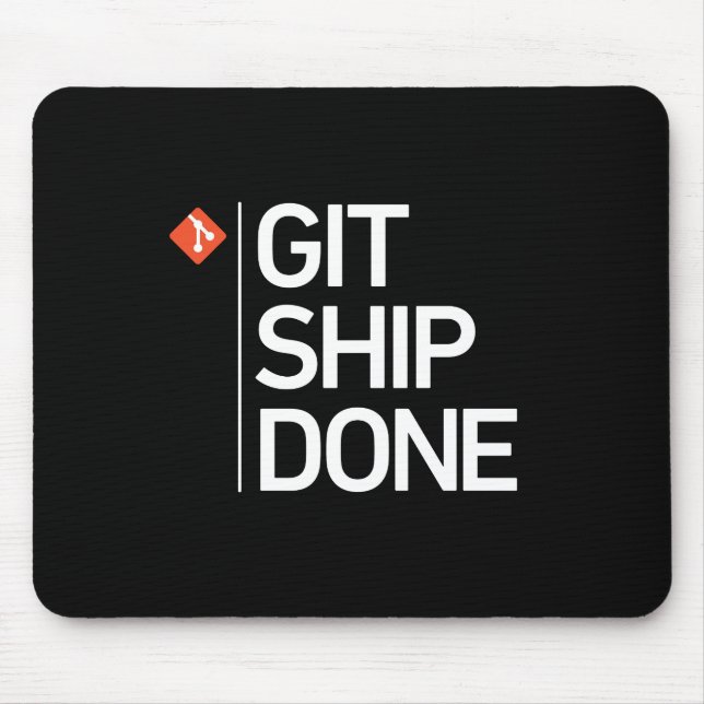 Git Schiff getan Mousepad (Vorne)