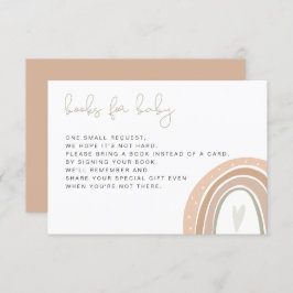 GITA Bohemain Pastel Rainbow Books for Baby Invita Einladung