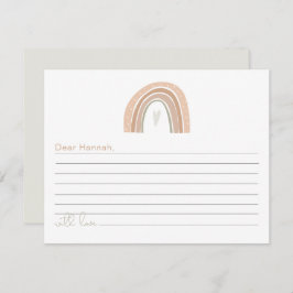 GITA Boho Pastel Rainbow 1st Birthday Time Kapsel Begleitkarte