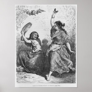 Gitana aus Granada tanzt im Zorongo Poster
