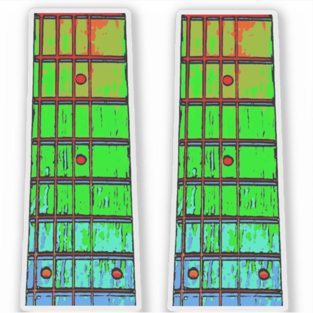 GITAR-KOSTENFELDER AUFKLEBER (Vorderseite)