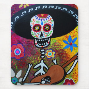 Gitarero Serenata Dia de Los Muertos Mousepad