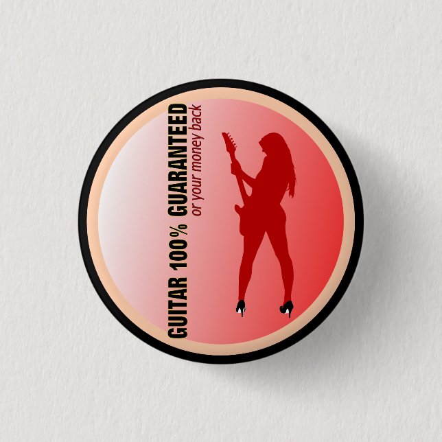 Gitarre 100% garantiert button (Vorderseite)