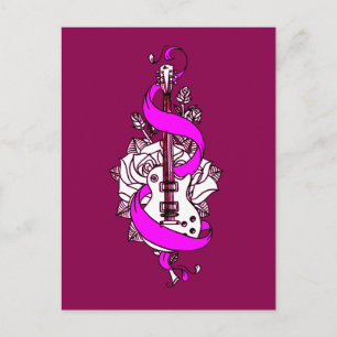 Gitarre 2 postkarte