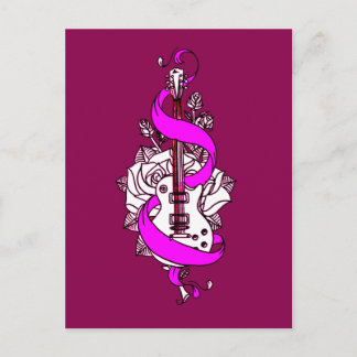 Gitarre 2 postkarte