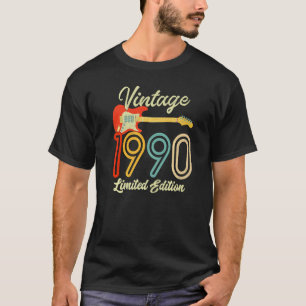 Gitarre 32 Jahre alt Vintage 1990 T-Shirt