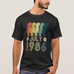 Gitarre 36 Jahre alt Vintage 1986 T-Shirt