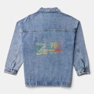 Gitarre 42 Jahre Vintag 1980 Jeansjacke