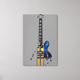 Gitarre 4 24x36 (60x90cm) waccna leinwanddruck