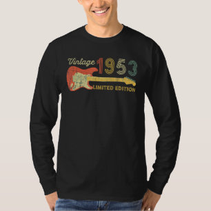 Gitarre 70 Jahre Vintag 1953 T-Shirt