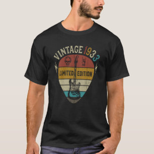 Gitarre 90. Geburtstag Best of 1933 T-Shirt