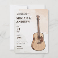 Gitarre Acoustic Art Hochzeit