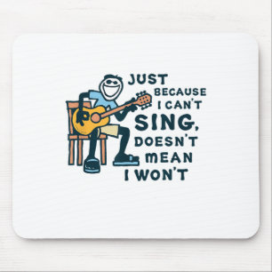 Gitarre allein, weil ich nicht singen kann, bedeut mousepad