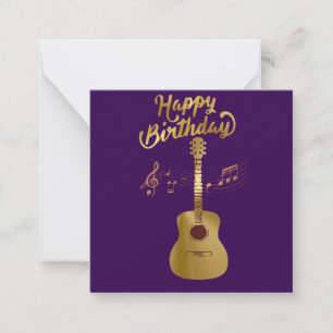 Gitarre Alles Gute zum Geburtstag Mitteilungskarte