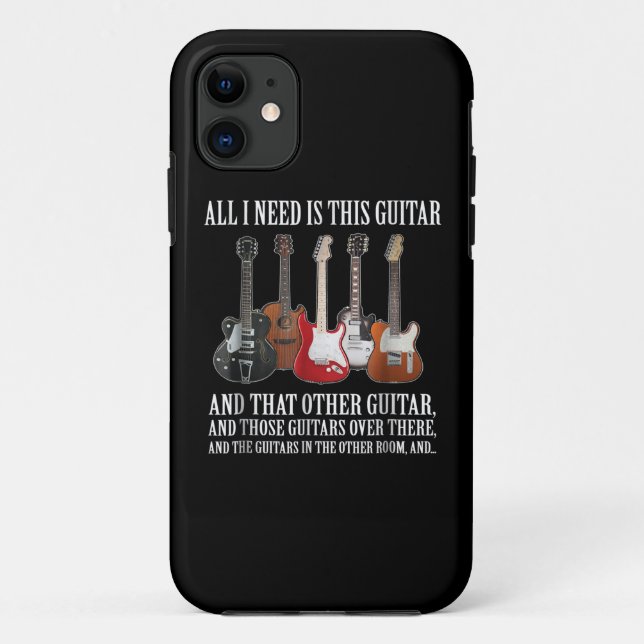 Gitarre | Alles, was ich brauche, ist diese Gitarr Case-Mate iPhone Hülle (Rückseite)