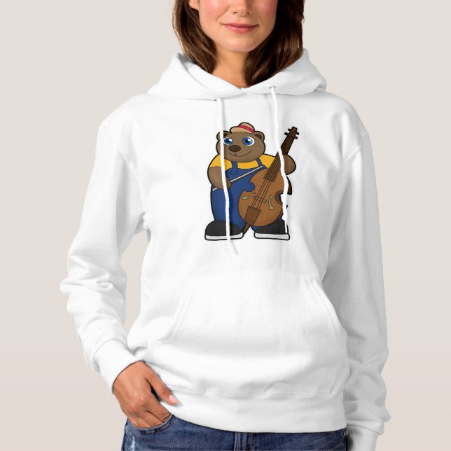 Gitarre als Musiker Hoodie (Vorderseite)