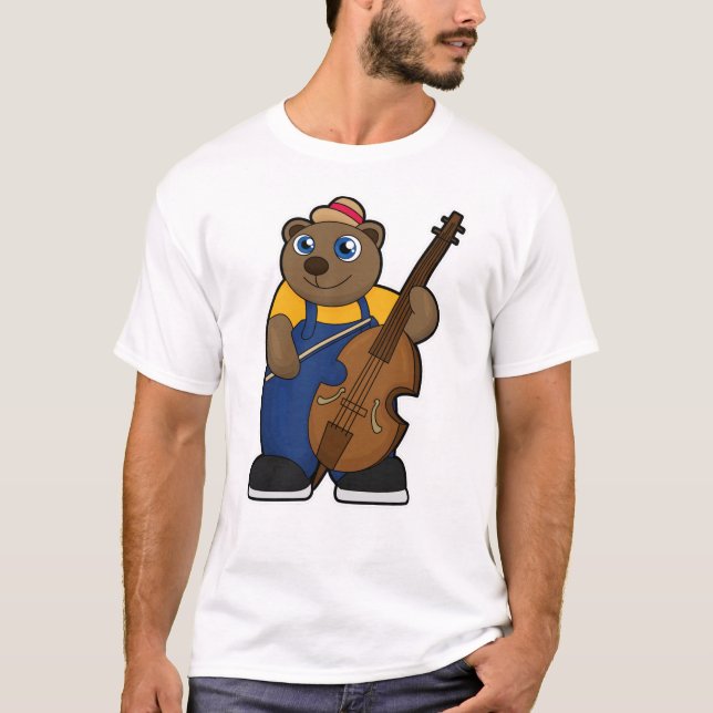 Gitarre als Musiker T-Shirt (Vorderseite)