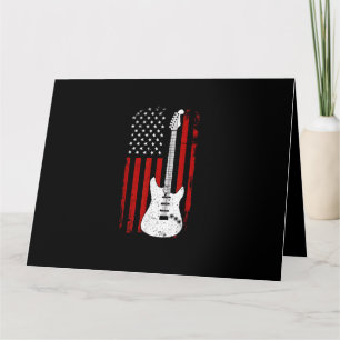 Gitarre Amerikanische US-Flagge Musik-Player E-Git Karte