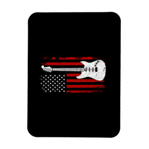 Gitarre Amerikanische US-Flagge Musik-Player Elekt Magnet