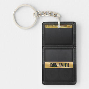 Gitarre Ampere mit individuellem Namen Schlüsselanhänger