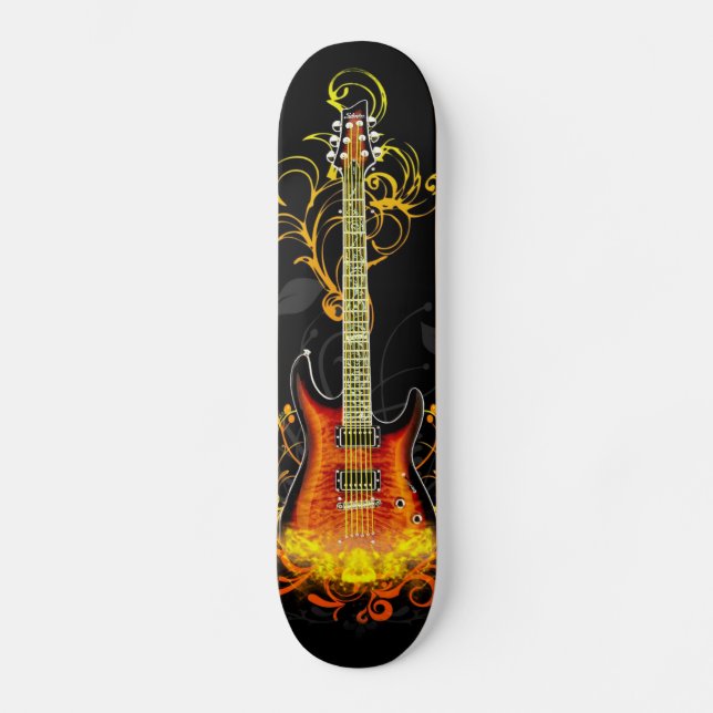 Gitarre Art 1A Skateboard (Vorderseite)