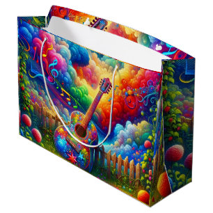 Gitarre Art Große Geschenktüte