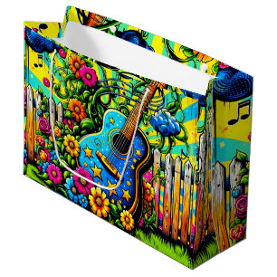 Gitarre Art Große Geschenktüte