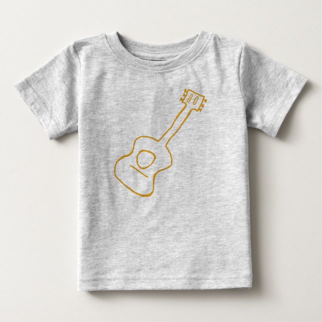 Gitarre Baby T-shirt (Vorderseite)