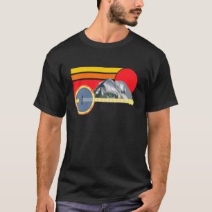 Gitarre Banjo Berg Camping für Gitarrist Umwelt T-Shirt